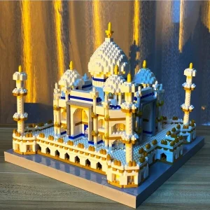 Taj Mahal With LED Lights Micro Mini Building Blocks Toys For Adults Construct Your Own Immortal Symbol Of Love 1pc Room Decoration In Bag