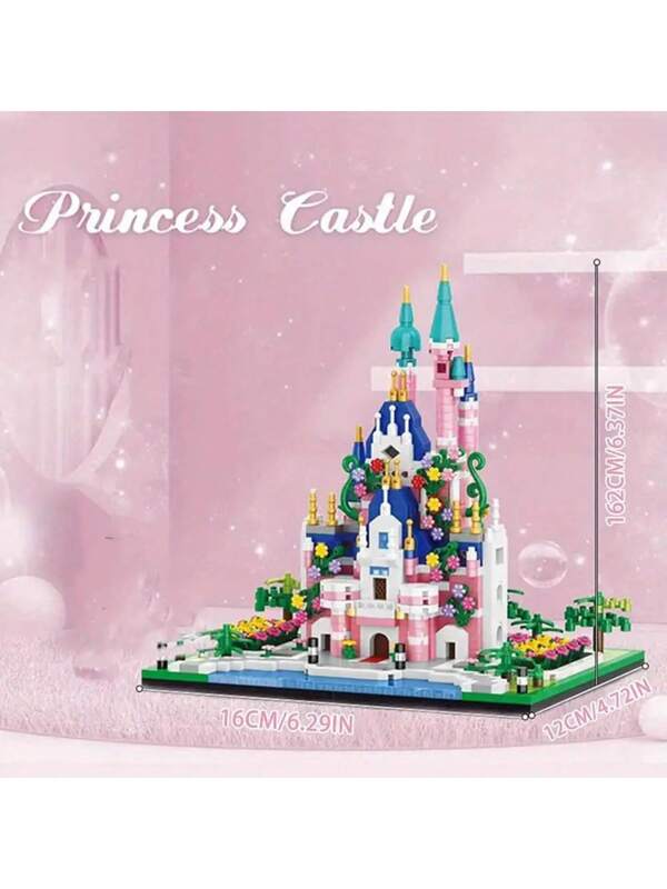 Mini Castle Block Set Creative Ideal Dream Palace Series Ideal Gift For Adult Building Multicolor